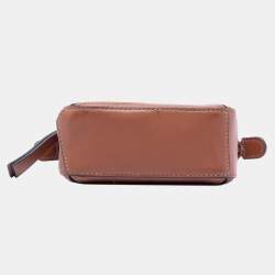 Pre Owned Loewe Brown Nano Calfskin Puzzle Satchel