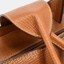 Pre Owned حقيبة لووي 2-طريق جلد بني