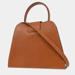 Pre Owned حقيبة لووي 2-طريق جلد بني