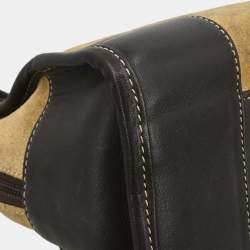 Pre Owned Loewe Amazona 28 Beige Suede Top Handle Bag