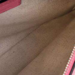 Pre Owned حقيبة ساتشيل لويفي بازل حافة جلد وردي صغيرة