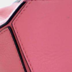 Pre Owned حقيبة ساتشيل لويفي بازل حافة جلد وردي صغيرة