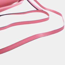 Pre Owned حقيبة ساتشيل لويفي بازل حافة جلد وردي صغيرة