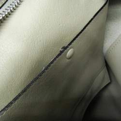 Pre Owned Loewe Anton Sling Bag Leather Shoulder Bag Grayish