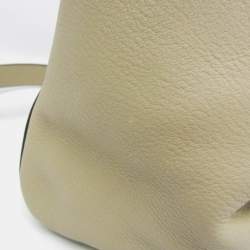 Pre Owned Loewe Anton Sling Bag Leather Shoulder Bag Grayish