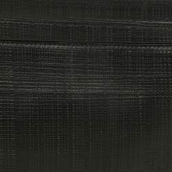 Pre Owned Loewe T Black Textured Leather Pouch