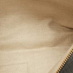 Pre Owned Loewe T Black Textured Leather Pouch