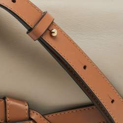 Pre Owned Loewe Gate Medium Grey/Brown Leather Shoulder Bag