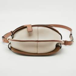 Pre Owned Loewe Gate Medium Grey/Brown Leather Shoulder Bag