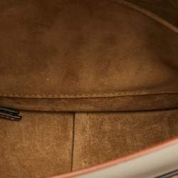 Pre Owned Loewe Gate Medium Grey/Brown Leather Shoulder Bag