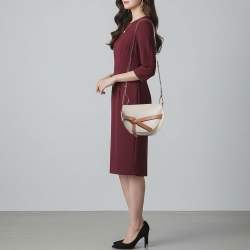 Pre Owned Loewe Gate Medium Grey/Brown Leather Shoulder Bag