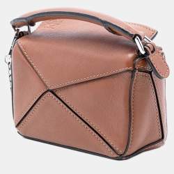 Pre Owned حقيبة لويفي اللغز جلد بني نانو