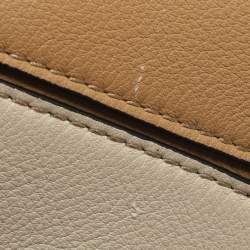 Pre Owned Loewe Puzzle Small Tri Color Leather Top Handle Bag