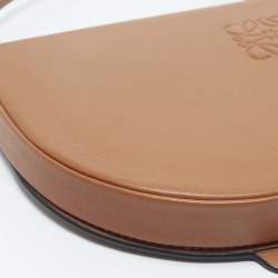 مملوكة مسبقًا Loewe Mini Heel Brown Leather Crossbody Bag