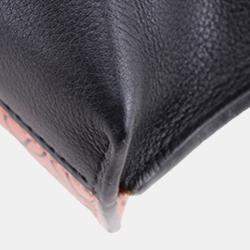 Pre Owned Loewe Black, Pink Small Repeat Anagram Leather Missy Satchel