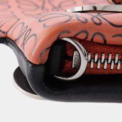 Pre Owned Loewe Black, Pink Small Repeat Anagram Leather Missy Satchel