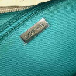 Pre Owned حقيبة لويفي جلد أبيض عاجي