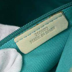 Pre Owned حقيبة لويفي جلد أبيض عاجي