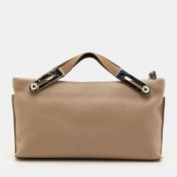 مملوكة مسبقًا Loewe Missy Small Beige/Brown Leather Shoulder Bag