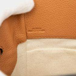 Pre Owned Loewe Brown Mini Grained Calfskin Drawstring Hammock Bag