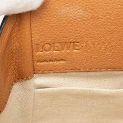 Pre Owned Loewe Brown Mini Grained Calfskin Drawstring Hammock Bag