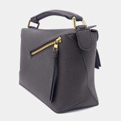 مملوكة مسبقًا Loewe Brown Leather Puzzle Bag Small