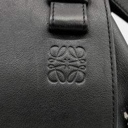 Pre Owned Loewe Black Leather Hammock Bag Medium