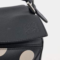 Pre Owned Loewe Black Leather Puzzle Bag