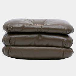 Pre Owned Loewe Green Shiny Lambskin Goya Puffer Bag