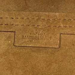 Pre Owned Loewe Puzzle Fold Tote Bordeaux Shiny Calf Leather Size Mini