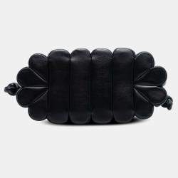 Pre Owned Loewe Black Calfskin Ondas Flamenco Knot Crossbody