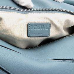 Pre Owned Loewe Blue Medium Calfskin Puzzle Satchel