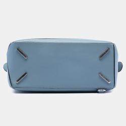 Pre Owned Loewe Blue Medium Calfskin Puzzle Satchel