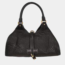 Pre Owned Loewe Black Leather Handbag