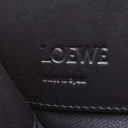 Loewe Black/Monochrome Canvas and Leather Barcelona Top Handle Bag