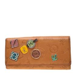 Loewe Tan Signature Leather Continental Wallet