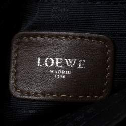 Pre Owned Loewe Brown Leather Shoulder Bag 