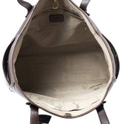 مملوكة مسبقًا Loewe Dark Brown Leather Heritage Shopper Tote