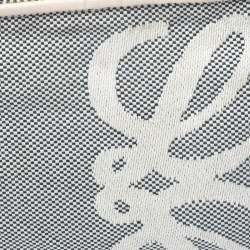 مملوكة مسبقًا Loewe Grey/White Canvas and Leather Small Shoulder Bag