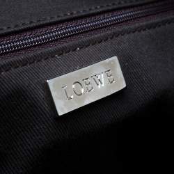 مملوكة مسبقًا Loewe Light Brown Leather and Suede Woven Amazona 36 Tote