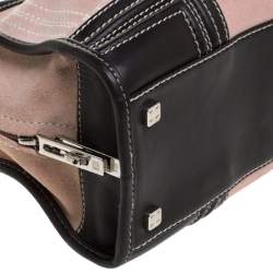 Pre Owned Loewe Pink/Brown Leather Amazona Bag