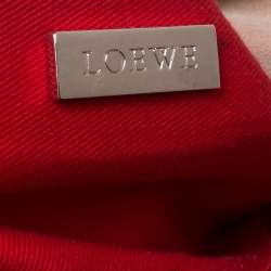 Pre Owned Loewe Pink/Brown Leather Amazona Bag