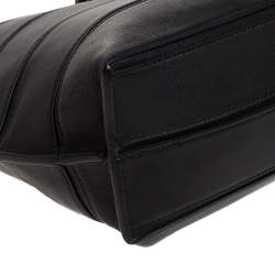 Loewe Black Leather Front Slit Hobo