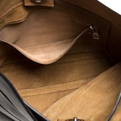 Loewe Black Leather Front Slit Hobo