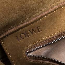 Loewe Black Leather Front Slit Hobo