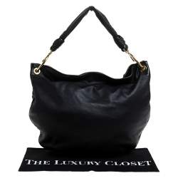 Loewe Black Leather Knot Hobo