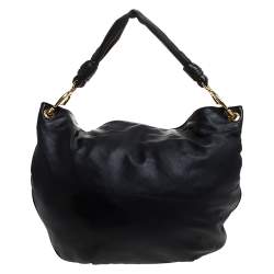 Loewe Black Leather Knot Hobo
