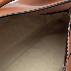 Pre Owned Loewe Brown Leather Small Puzzle Shoulder Bag