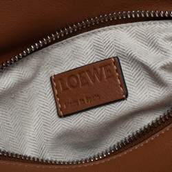 Pre Owned Loewe Brown Leather Small Puzzle Shoulder Bag
