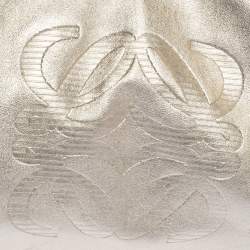 Pre Owned Loewe Metallic Gold Leather Aire Tote
